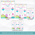 mothers day pta pto ptc flyer muffins with mom brunch breakfast poster sign set